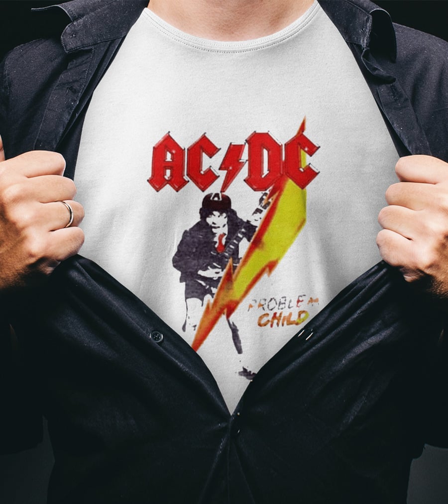 ACDC Pwr Up Problem Child Tour 2026 Lightning Bolt T-Shirt