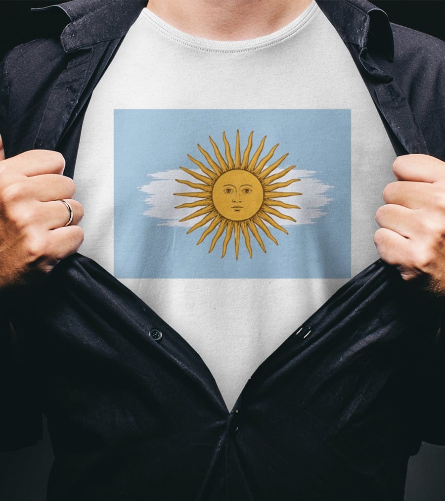 Argentina Sol De Mayo Sun Of May Flag T-Shirt