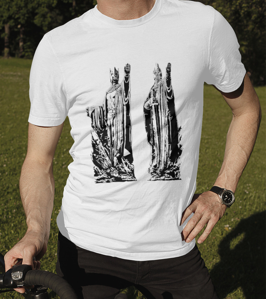 Argonath The Lord Of The Rings JRR Tolkien Iconic Monument Guardians T-Shirt