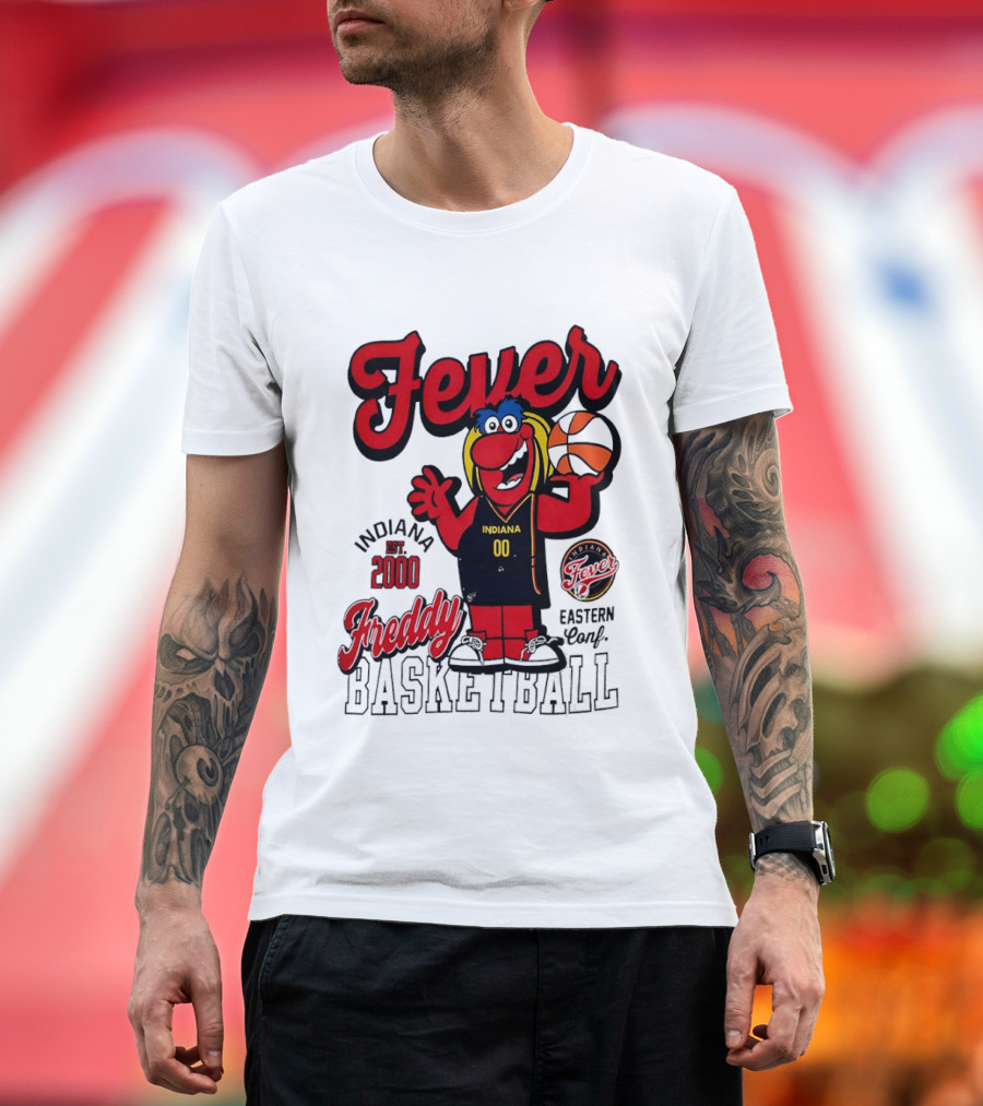 Freddy Indiana Fever Basketball Est 2000 Eastern Conf T-Shirt