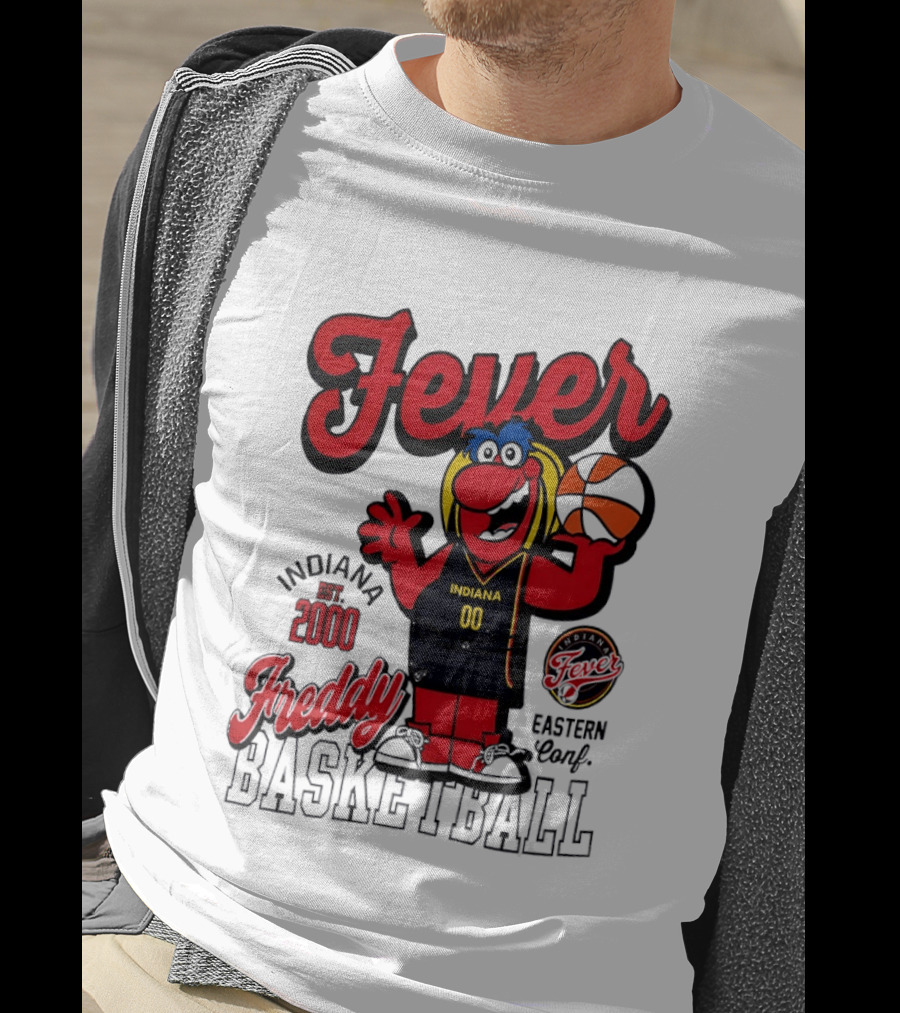 Freddy Indiana Fever Basketball Est 2000 Eastern Conf T-Shirt