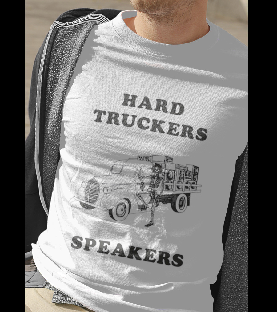 Hard Truckers Speakers Grateful Dead Skeleton Truck T-Shirt