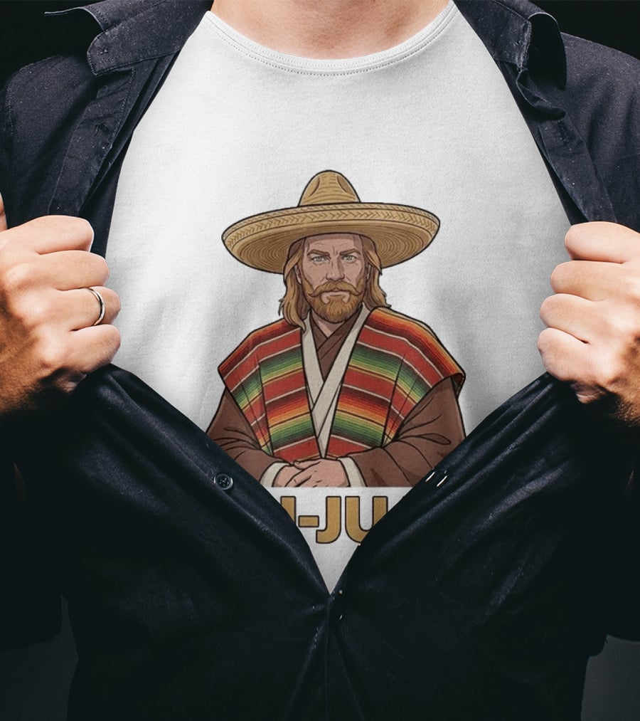 Obi Juan Sombrero Hat Poncho Mexican Star Wars T-Shirt