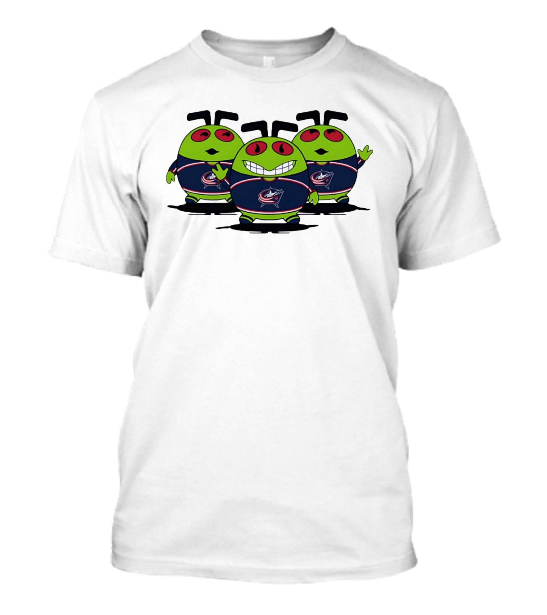 Columbus Blue Jackets Alien Trio NHL Hockey T-Shirt
