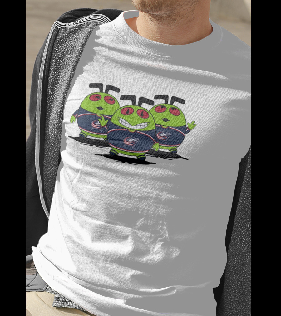 Columbus Blue Jackets Alien Trio NHL Hockey T-Shirt