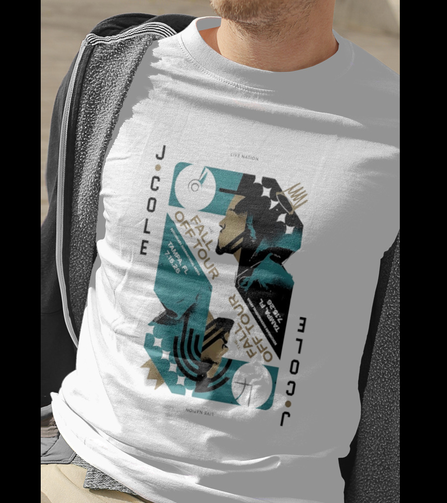 J Cole Live Nation The Fall Off Tour Tampa 2026 T-Shirt