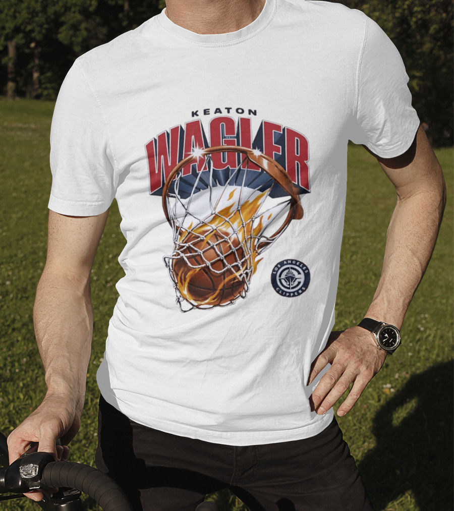 Keaton Wagler Los Angeles Clippers Basketball Net Dunk T-Shirt