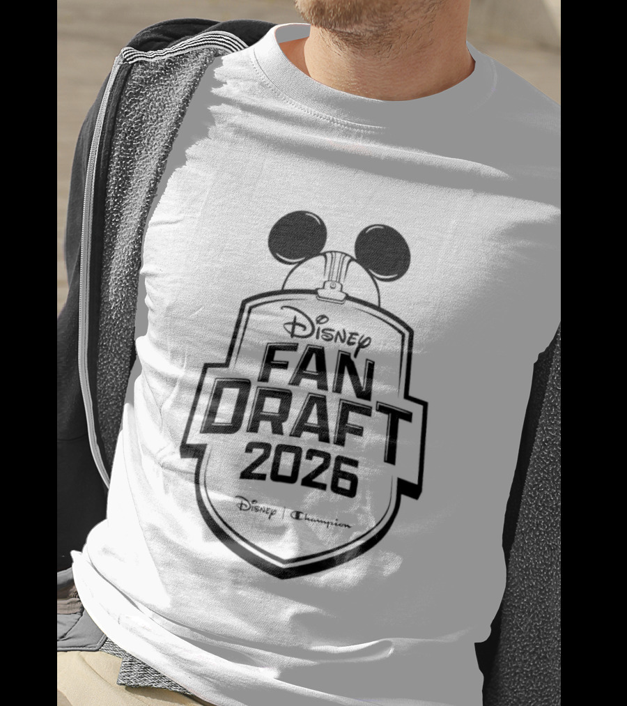 Disney Fan Draft 2026 Mickey Ears Disney X Champion T-Shirt