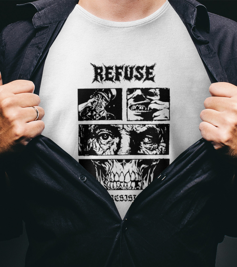 Refuse Resiste Hardcore Punk Political T-Shirt