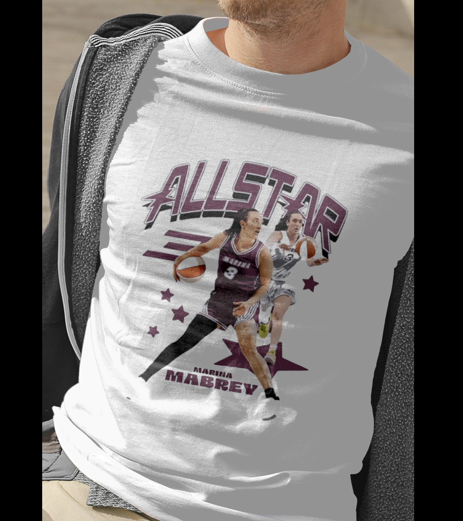 Marina Mabrey All Star Basketball WNBA Number 3 T-Shirt