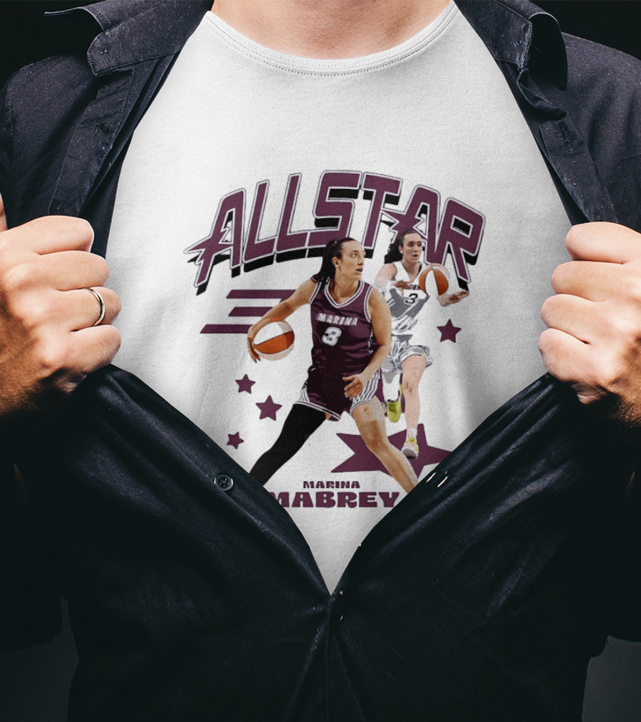 Marina Mabrey All Star Basketball WNBA Number 3 T-Shirt