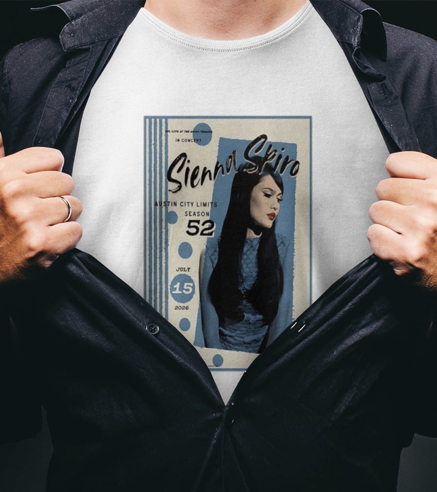 Sienna Spiro Live At The Roxy Theatre Austin City Limits Season 52 July 15 2026 T-Shirt