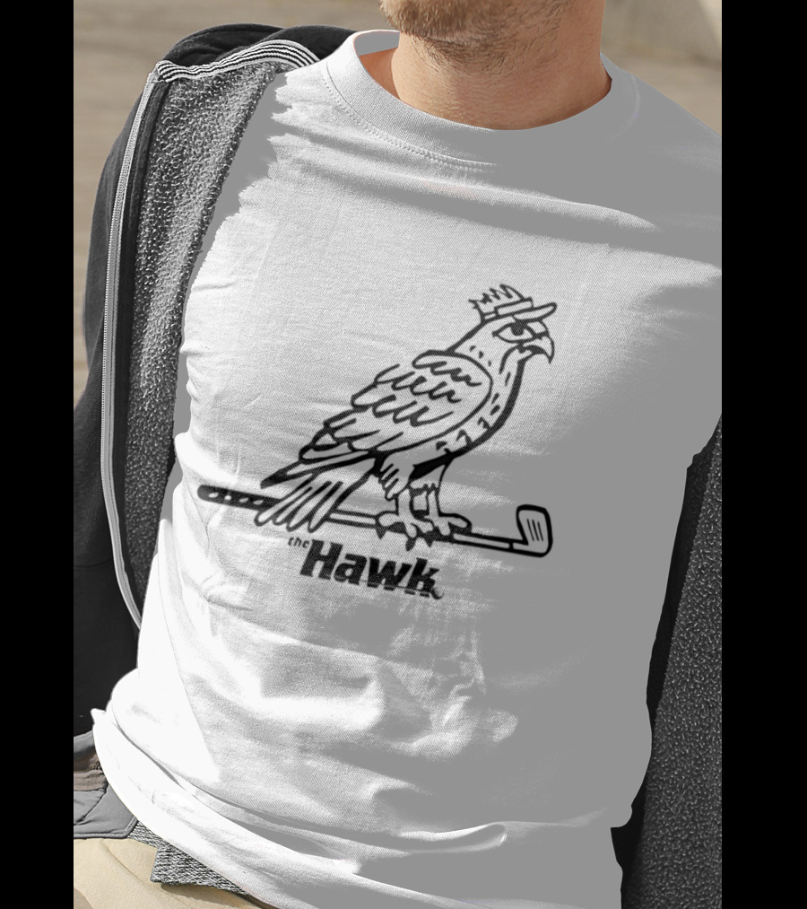 Hawk Golf Bird With Club T-Shirt