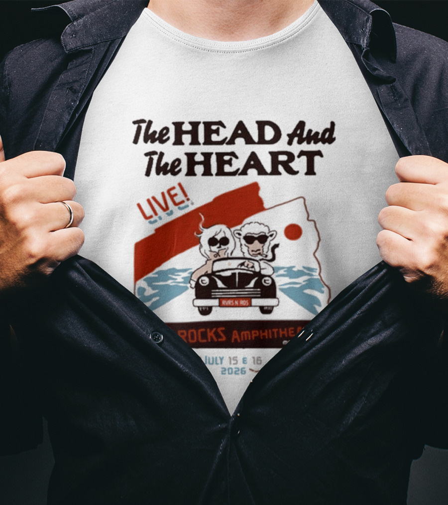 The Head And The Heart Live Red Rocks Amphitheatre July 15 16 2026 T-Shirt