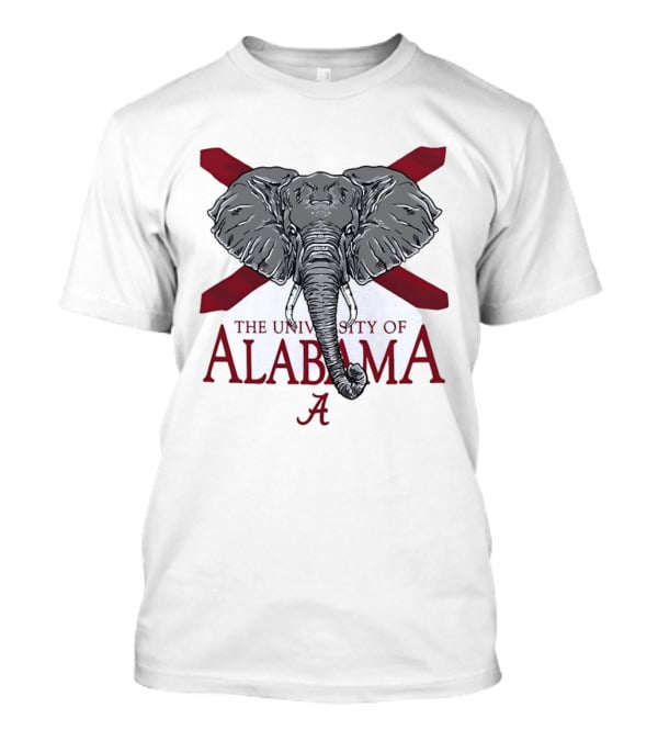 University Of Alabama Elephant Crimson Tide College Football T-Shirt