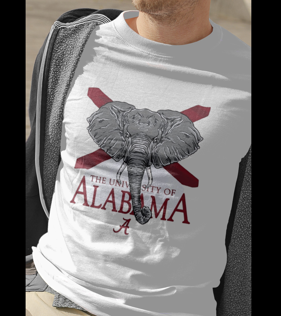 University Of Alabama Elephant Crimson Tide College Football T-Shirt