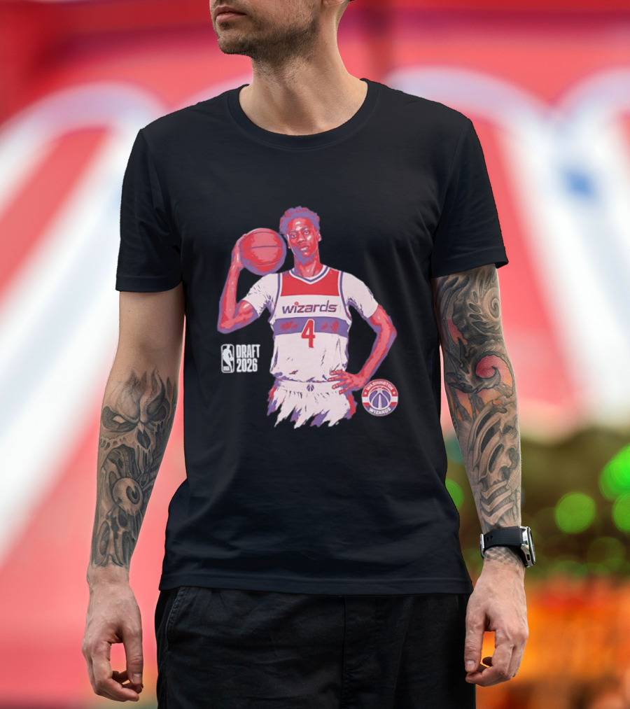 AJ Dybantsa Washington Wizards NBA Draft 2026 Basketball Fan T-Shirt