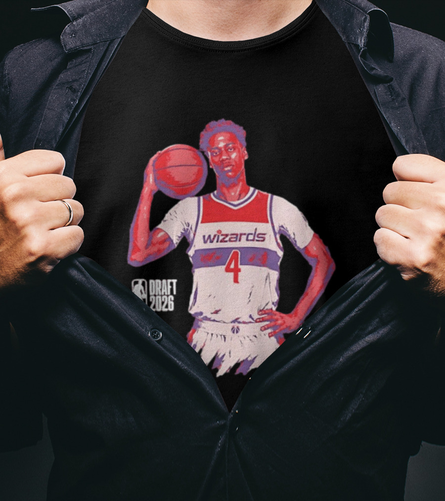 AJ Dybantsa Washington Wizards NBA Draft 2026 Basketball Fan T-Shirt