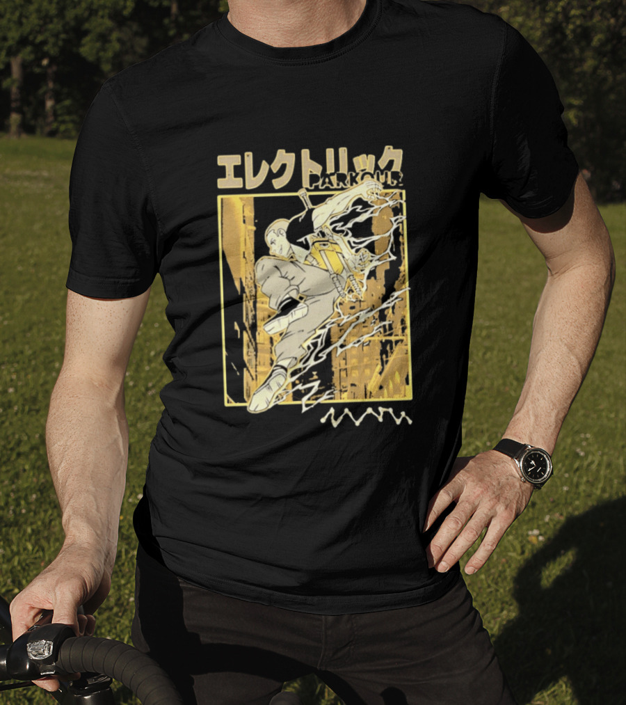 Electric Parkour Anime Manga Streetwear T-Shirt