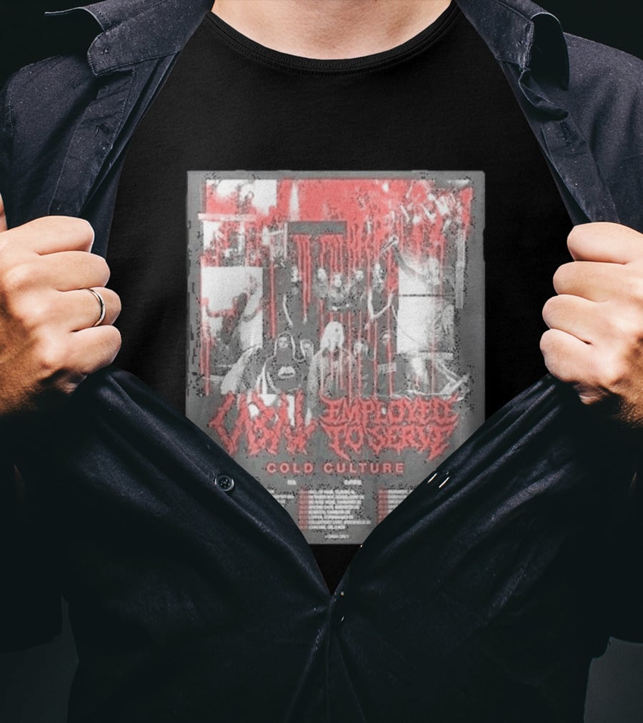 Employed To Serve Cabal Cold Culture UK European Tour 2026 Cities List November 11th To December 5th T-Shirt