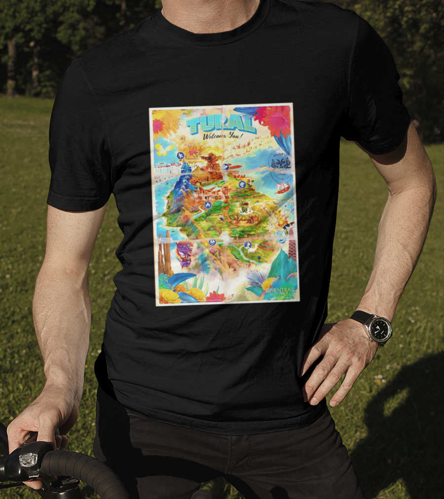 Tural Welcomes You Map Final Fantasy XIV Dawntrail T-Shirt