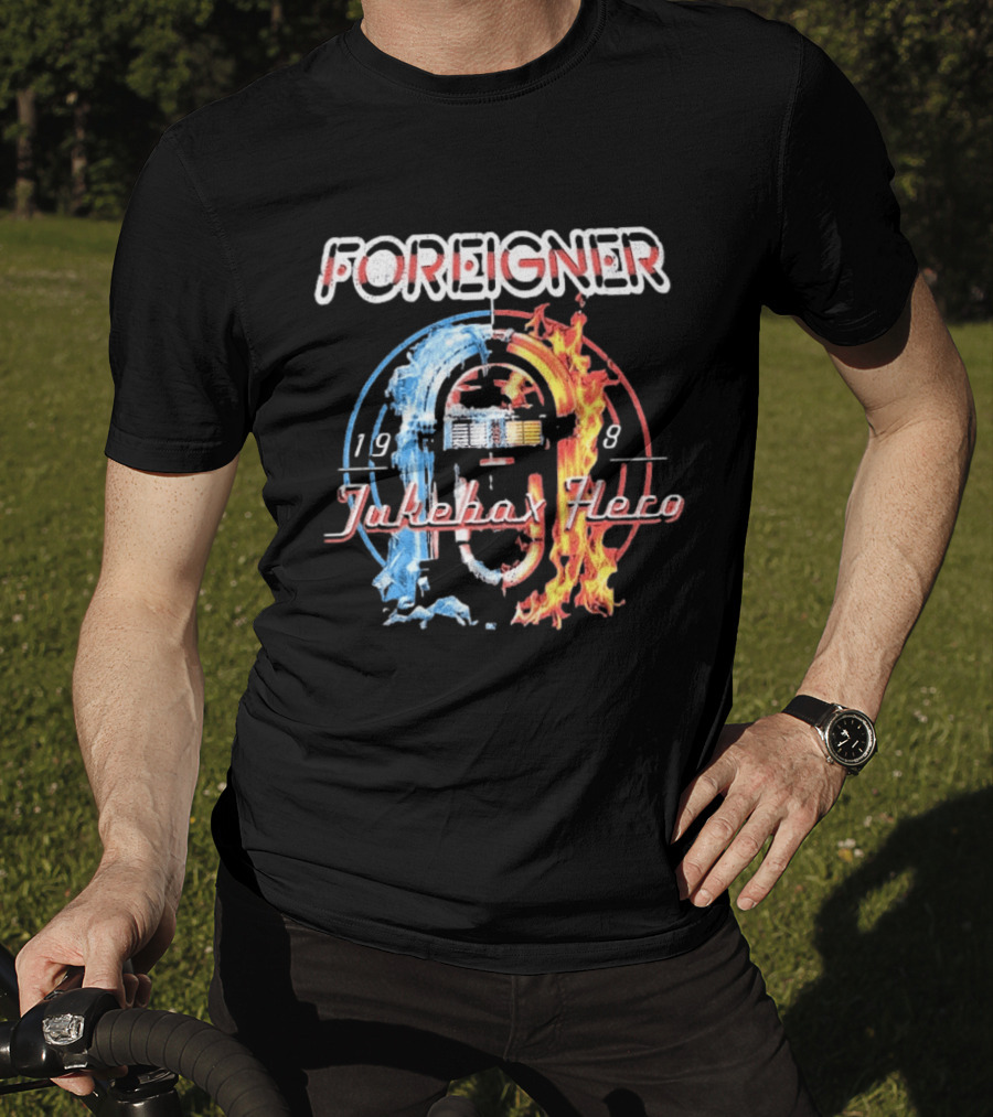 Foreigner Jukebox Hero 1981 Fire And Ice T-Shirt