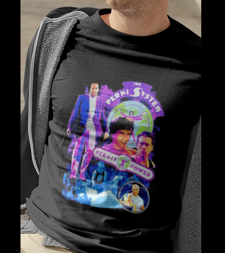 Ben Stiller The Perkis System Perkis Power Heavyweights Movie 90s Throwback T-Shirt