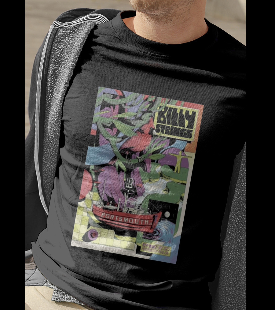 Billy Strings July 18 2026 Portsmouth Pavilion Cardinal Ship T-Shirt