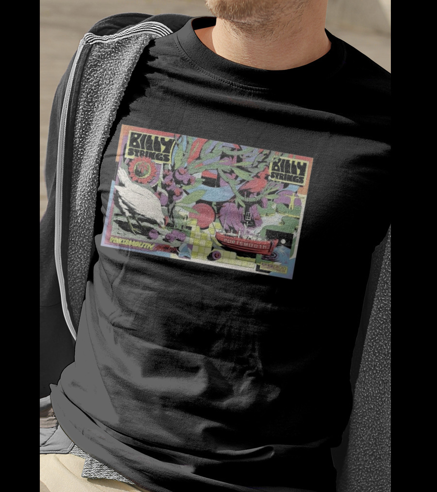 Billy Strings Portsmouth Virginia July 17 18 2026 Concert Art Psychedelic T-Shirt