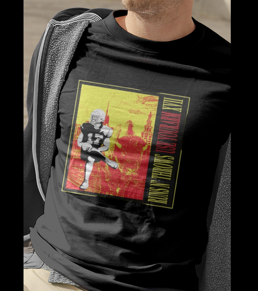 Buffalo Bills Josh Allen Runs N' Throws Use Your Arm XVII Football Buffalo T-Shirt