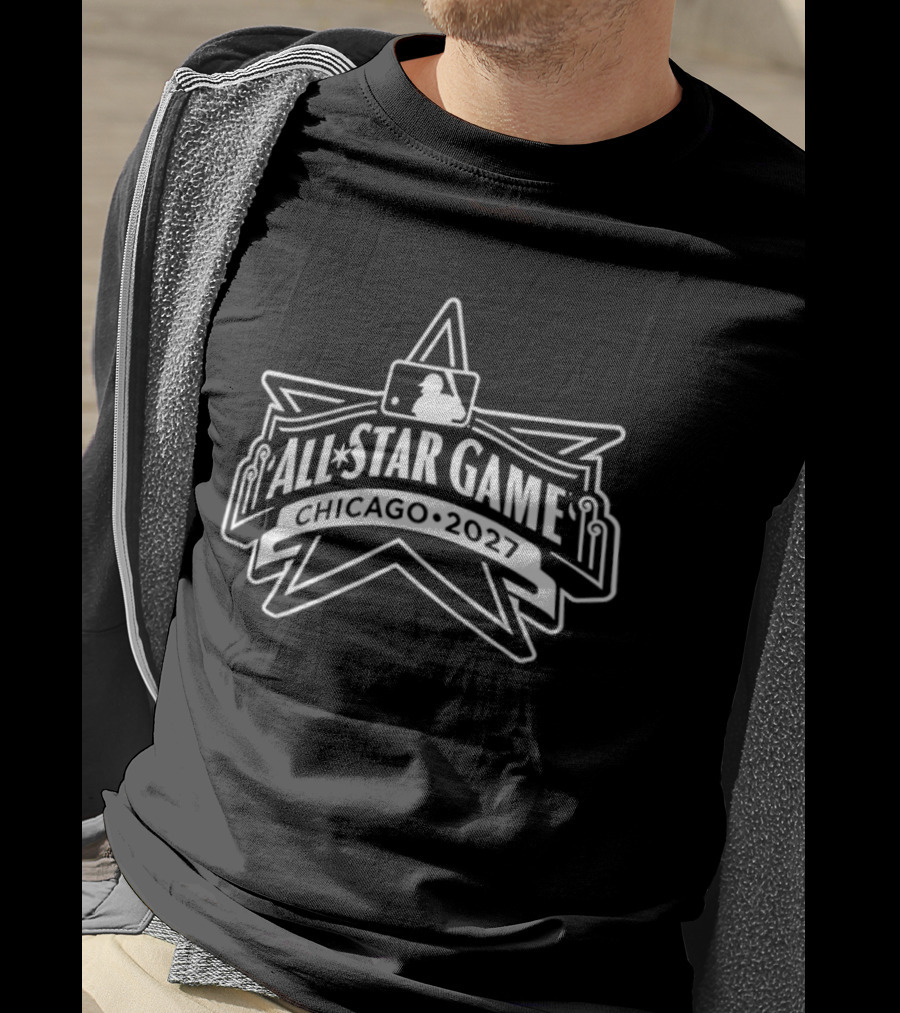 Chicago Cubs 2027 MLB All Star Game Logo Star T-Shirt