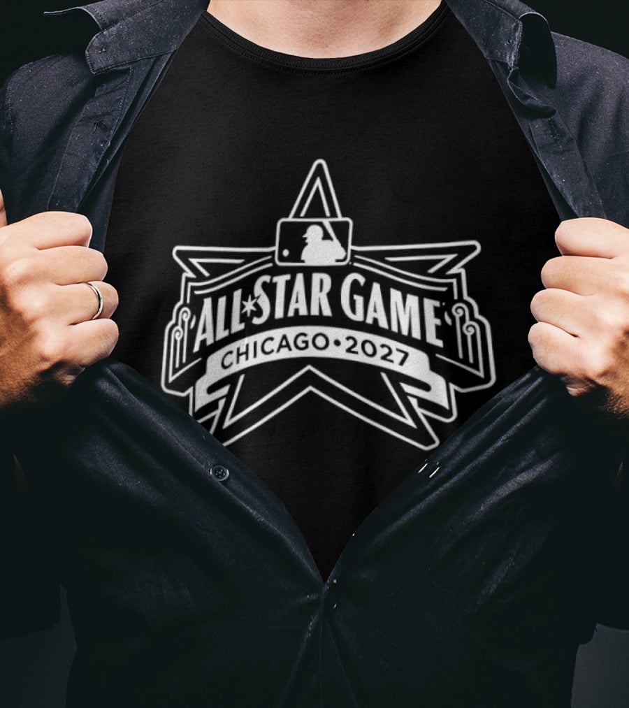 Chicago Cubs 2027 MLB All Star Game Logo Star T-Shirt