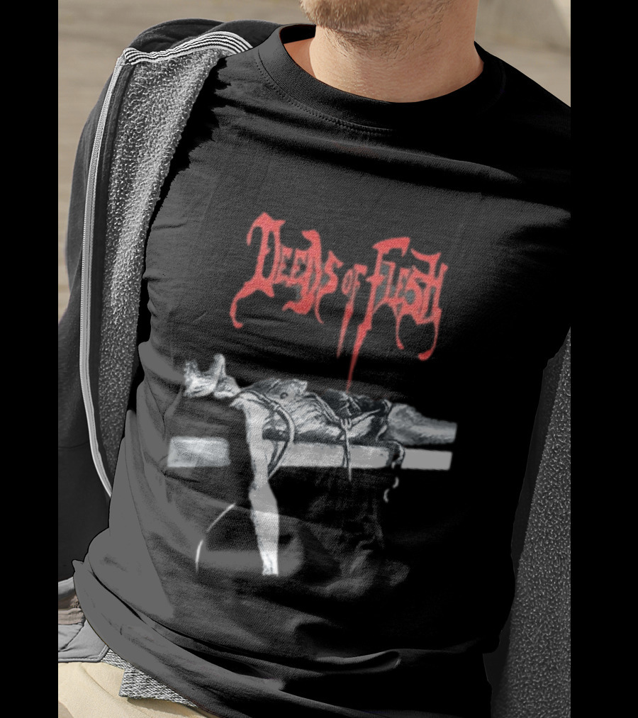 Deeds Of Flesh Trading Pieces The Mortician Stands Over The Body Mind Altered Two Sided T-Shirt