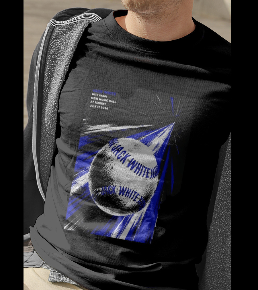 Jack White July 17 2026 With Pangs MGM Music Hall At Fenway T-Shirt