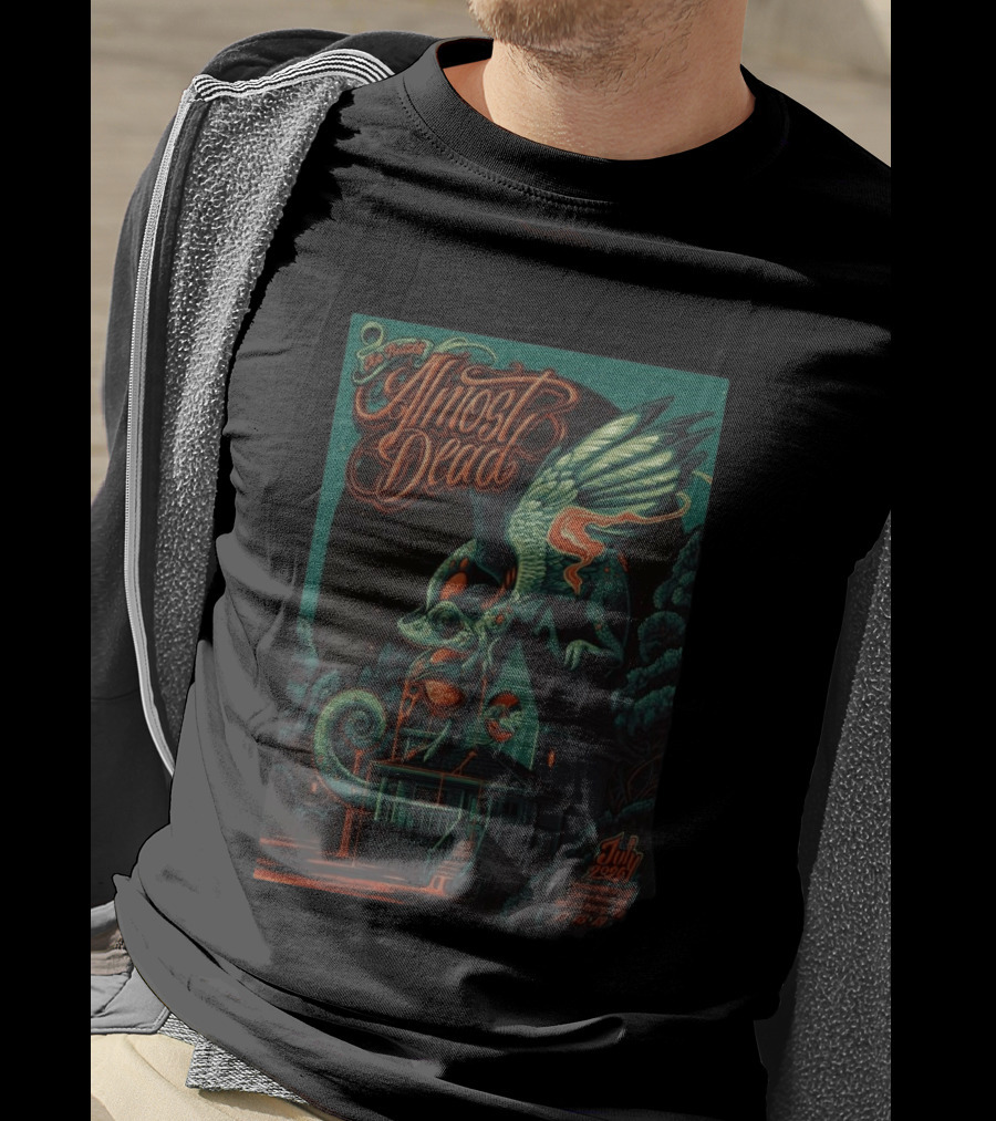 Joe Russo's Almost Dead July 2026 Indianapolis Cleveland Heights Harrisburg Winged Chameleon House T-Shirt
