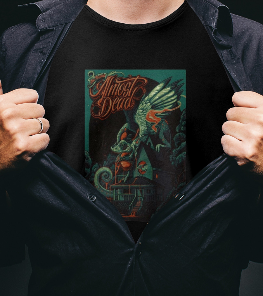 Joe Russo's Almost Dead July 2026 Indianapolis Cleveland Heights Harrisburg Winged Chameleon House T-Shirt