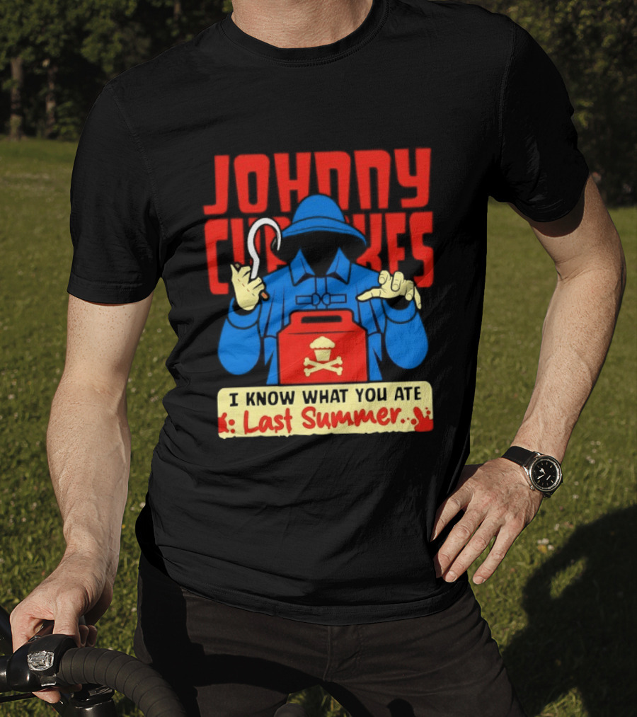 Johnny Cupcakes I Know What You Ate Last Summer Fisherman Cupcake Crossbones T-Shirt