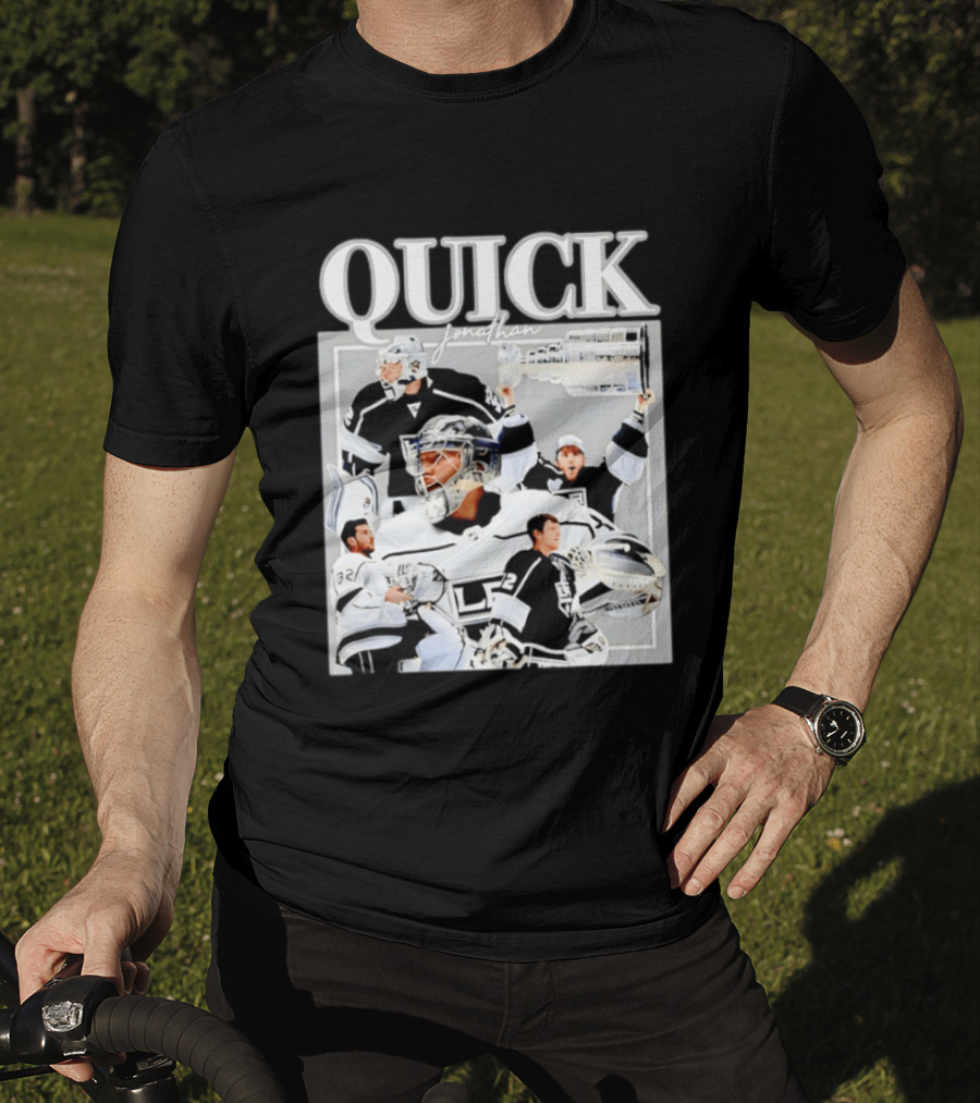 Quick Jonathan Los Angeles Kings Stanley Cup Victory Montage T-Shirt