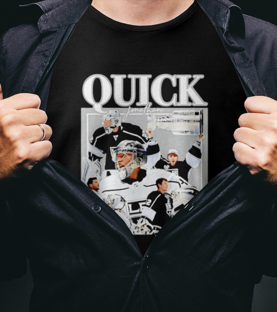 Quick Jonathan Los Angeles Kings Stanley Cup Victory Montage T-Shirt