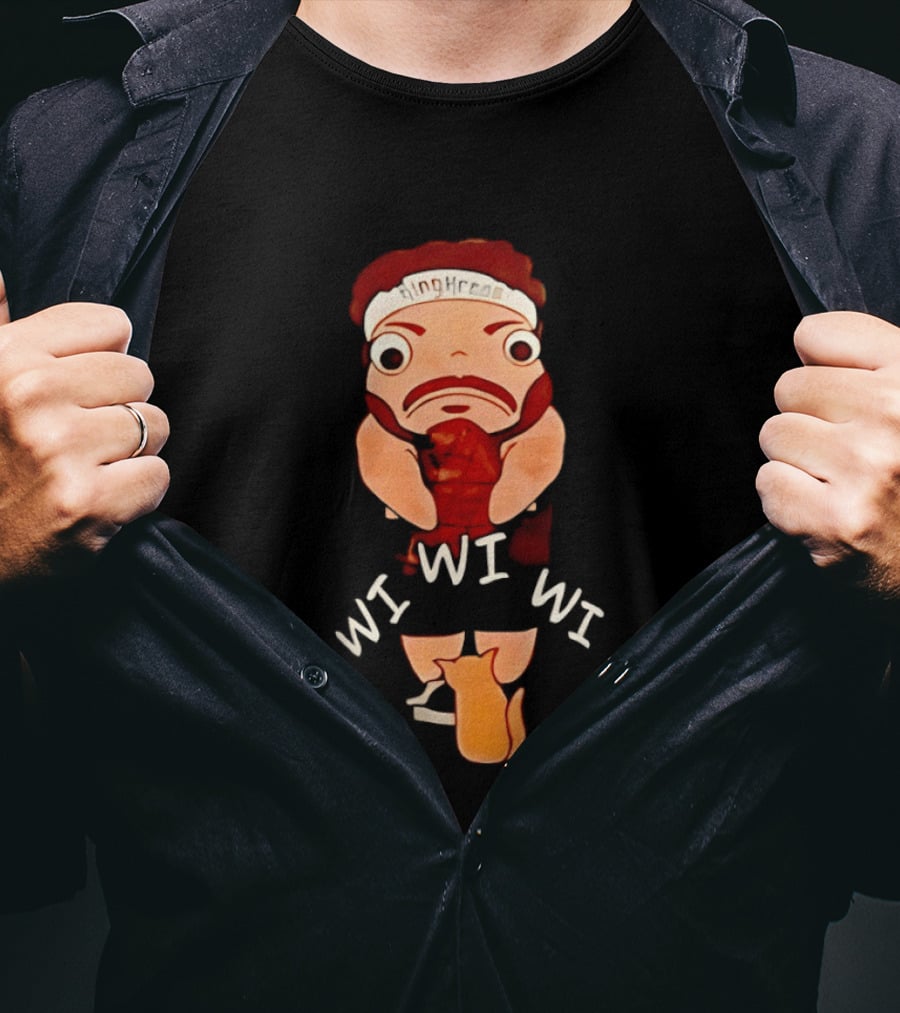 KingKreas Wi Wi Wi Cartoon Character Headband T-Shirt