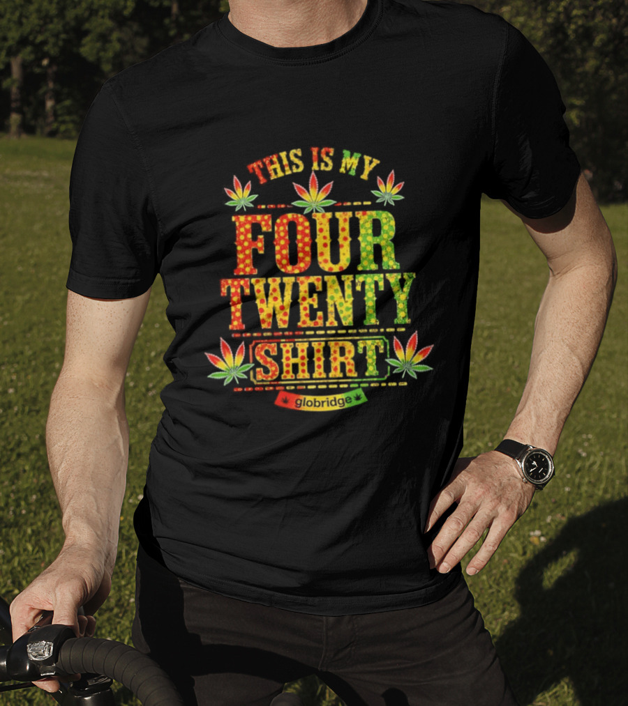 This Is My Four Twenty Colorful Marijuana Leaves T-Shirt