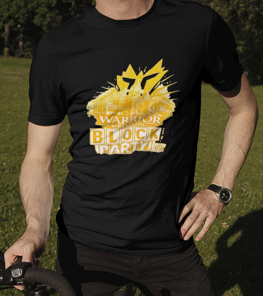 Warrior Wrestling Block Party BTM Yellow Graffiti Explosion T-Shirt
