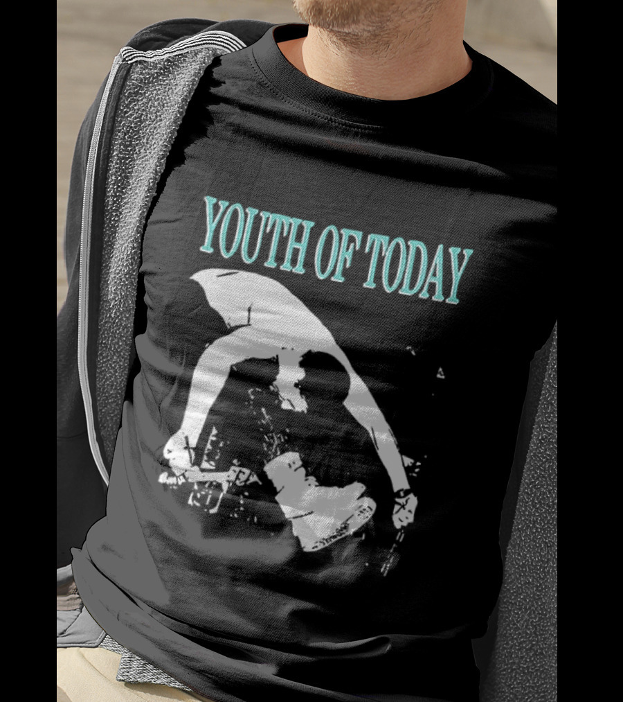Youth Of Today Physically Strong Morally Straight Positive Youth 2 Sided Band Merch T-Shirt