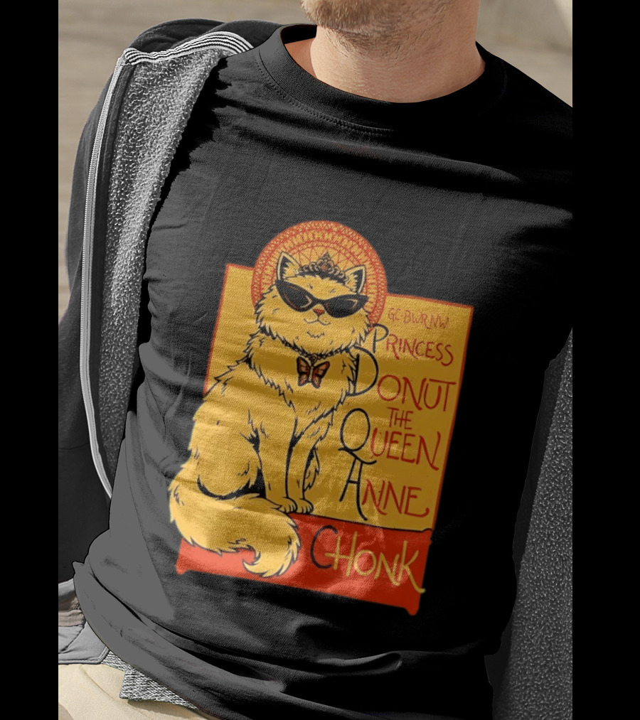 Princess Donut The Queen Anne Chonk Dungeon Crawler Carl Cat T-Shirt