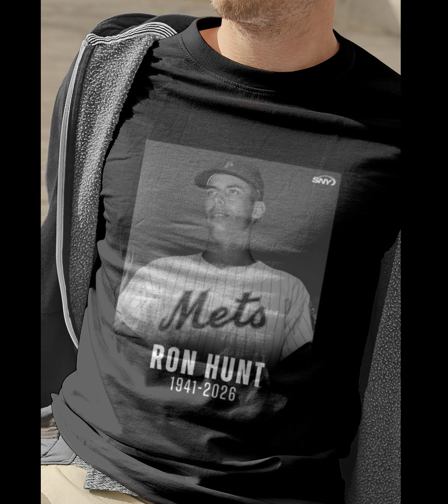 Ron Hunt 1941 2026 Mets SNY Memoriam T-Shirt