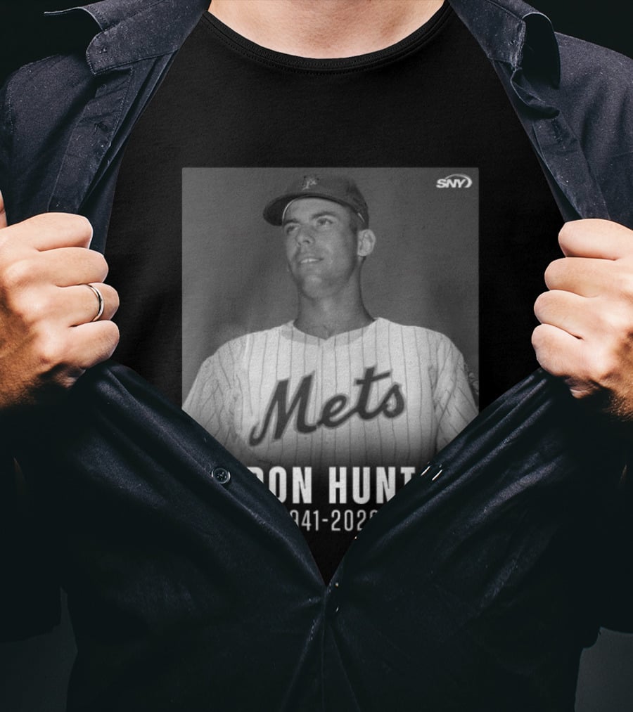 Ron Hunt 1941 2026 Mets SNY Memoriam T-Shirt