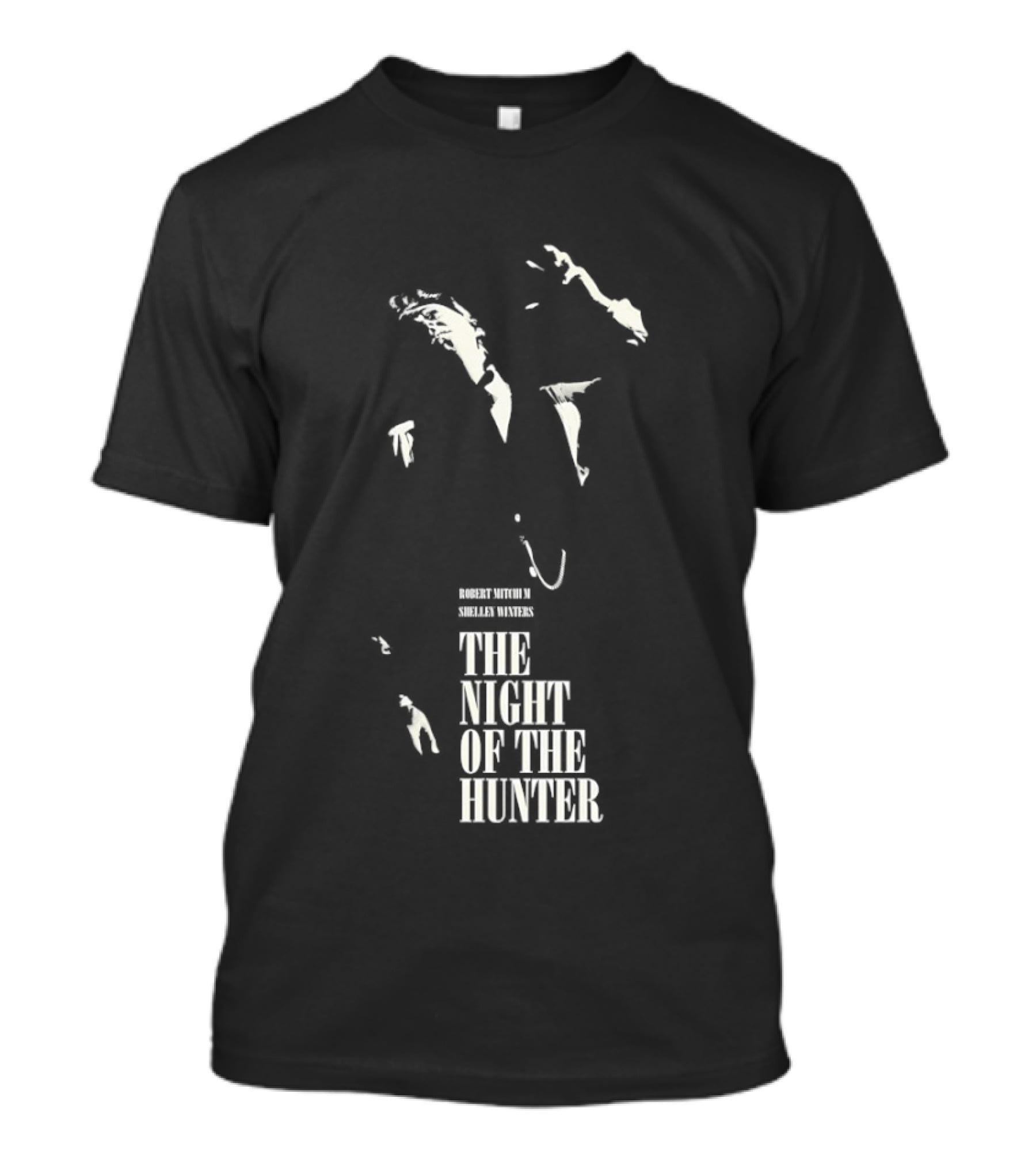 Robert Mitchum Shelley Winters The Night Of The Hunter Classic Cinematic T-Shirt
