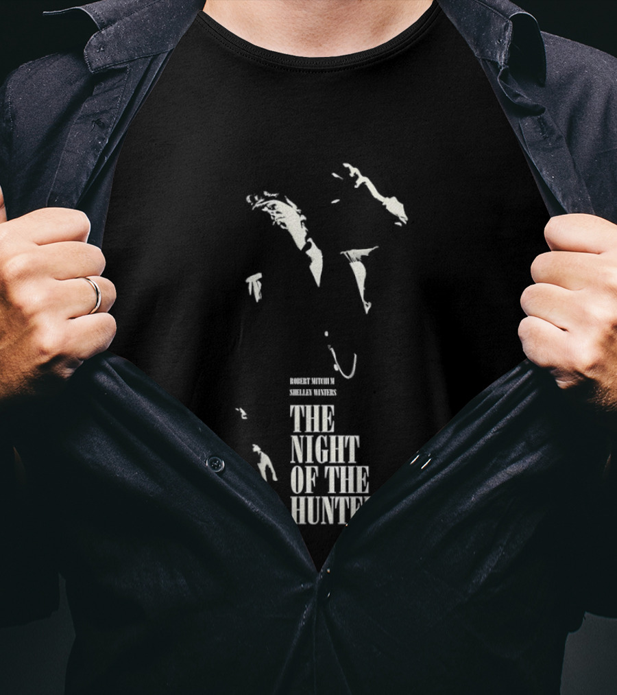 Robert Mitchum Shelley Winters The Night Of The Hunter Classic Cinematic T-Shirt