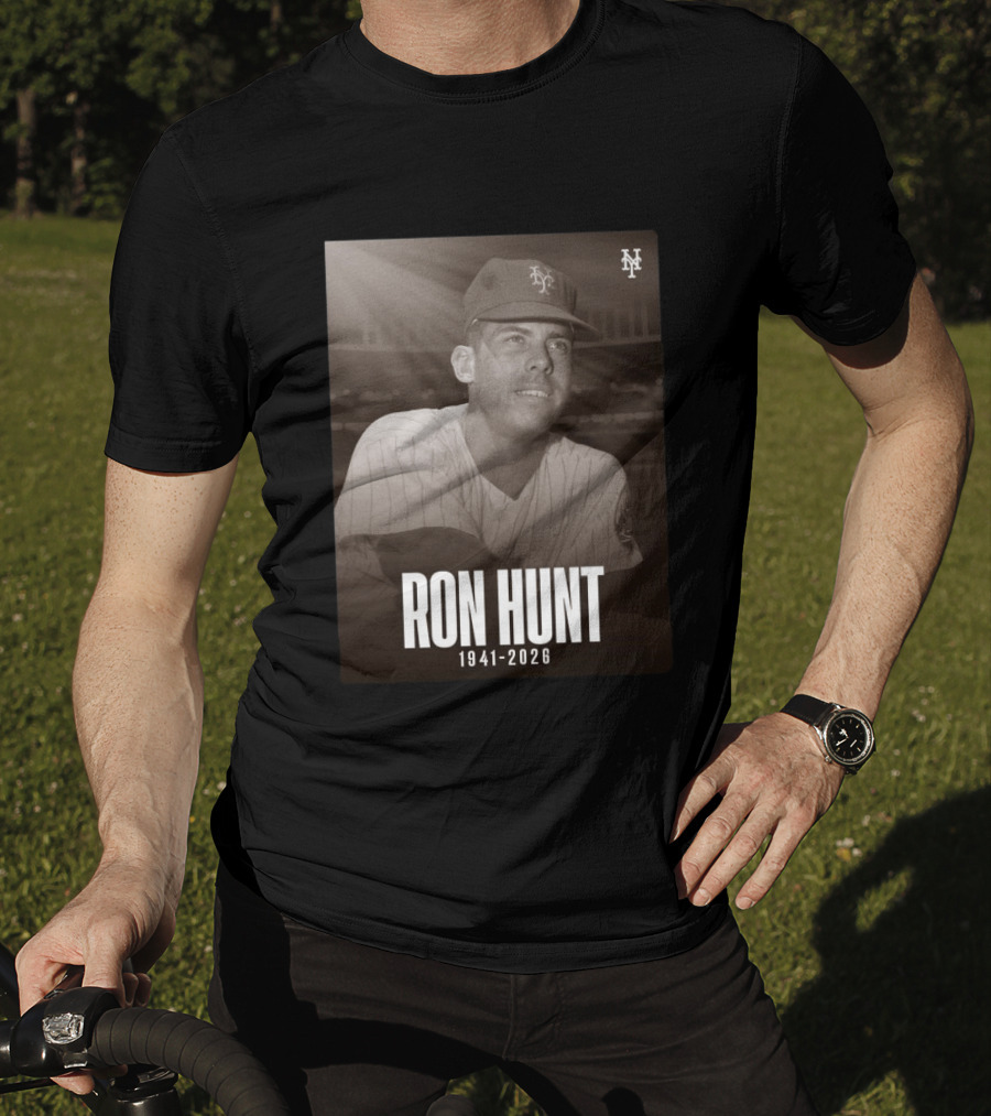 Ron Hunt 1941 2026 NY Mets Legend T-Shirt