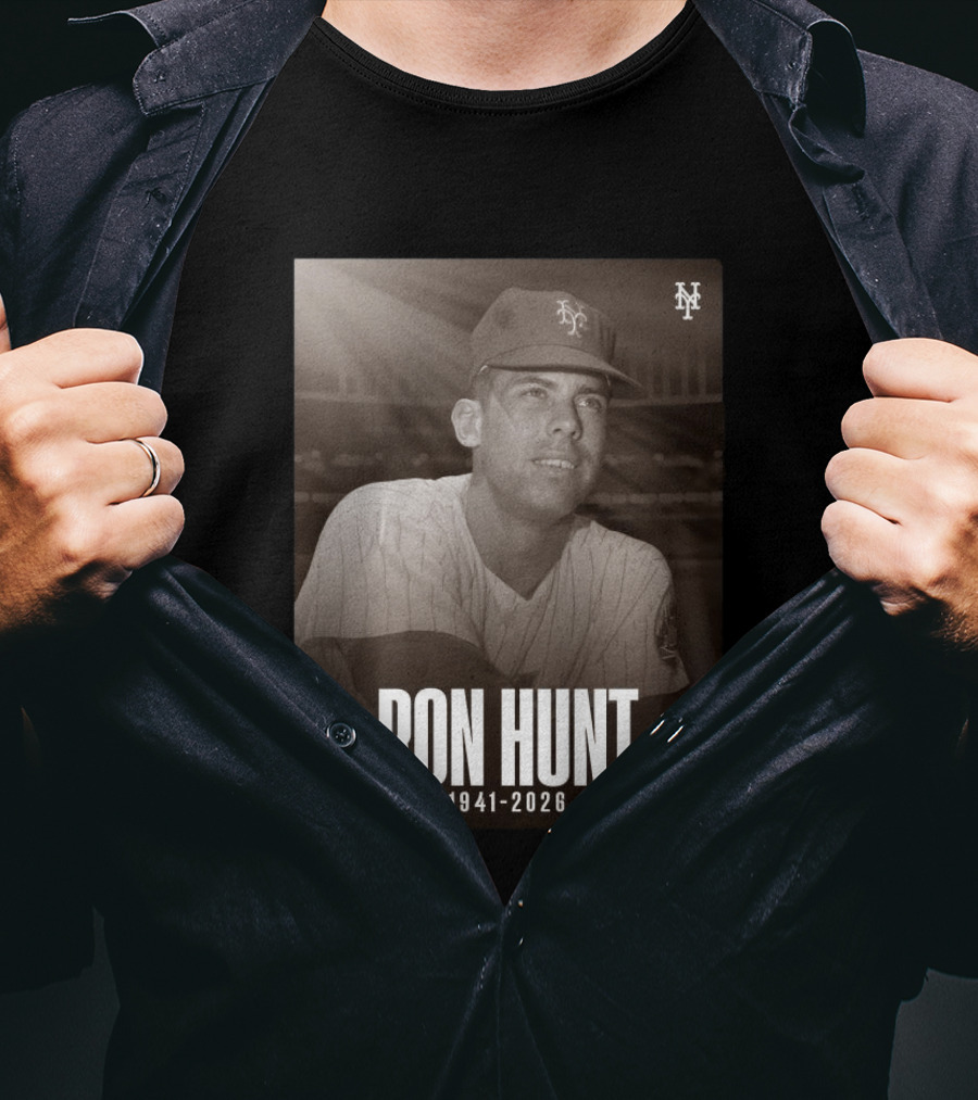 Ron Hunt 1941 2026 NY Mets Legend T-Shirt